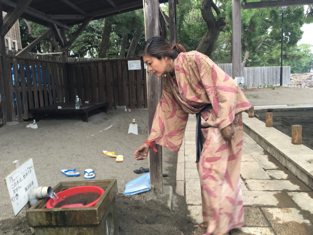 sand bath in beppu