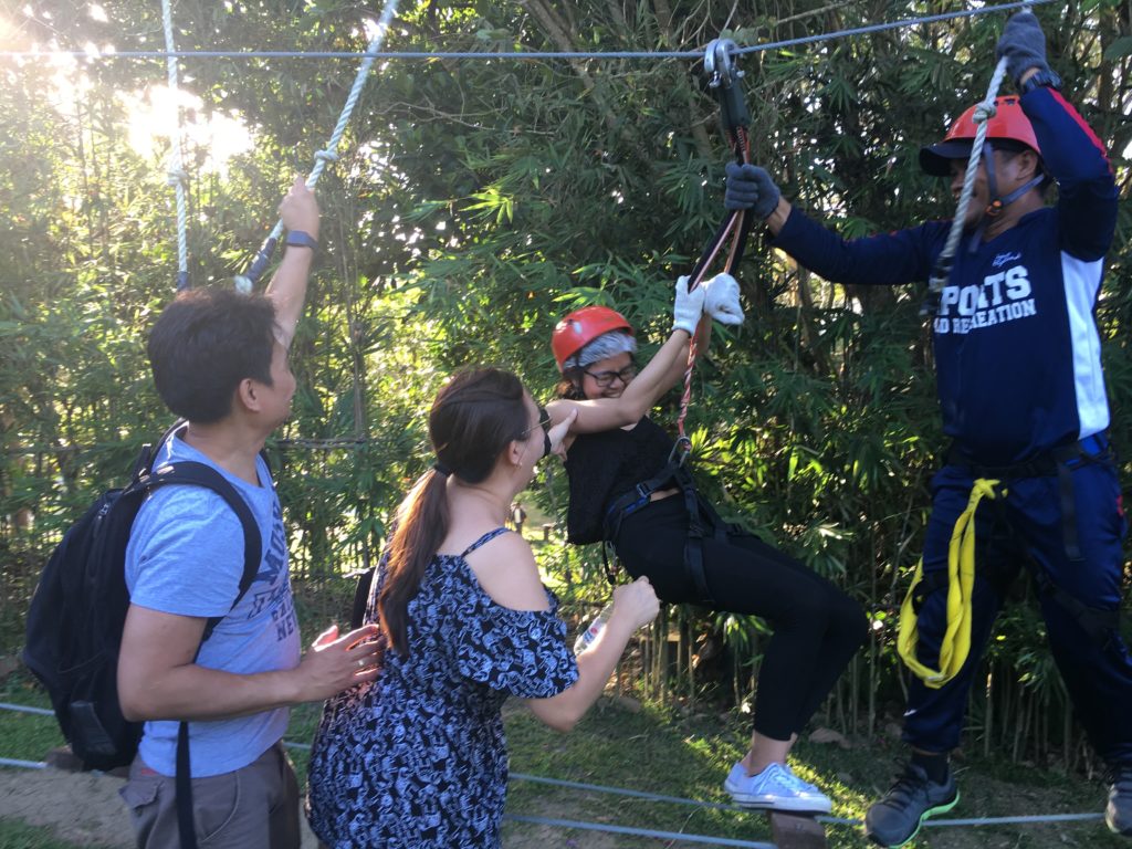 aerial walk adventure in tagaytay highlands