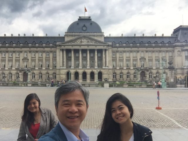 The royal palace of Brussels