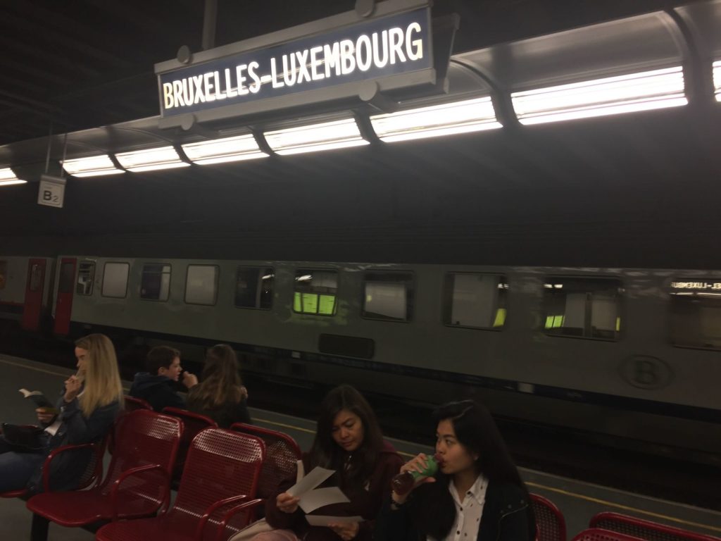 traveling by train from Brussels to Luxembourg