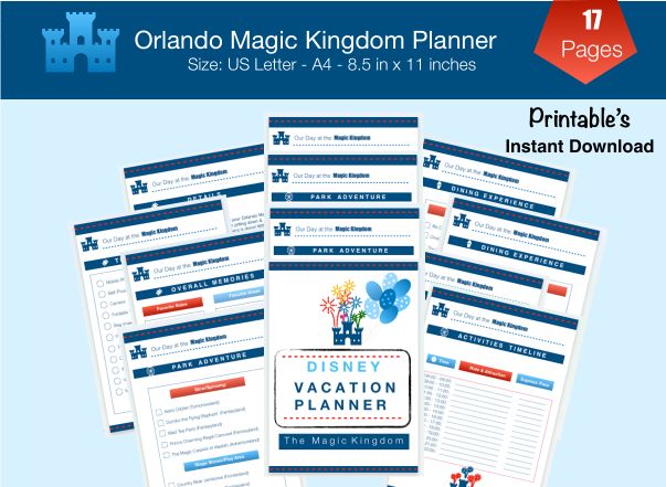 Magic Kingdom Disney Vacation Planner