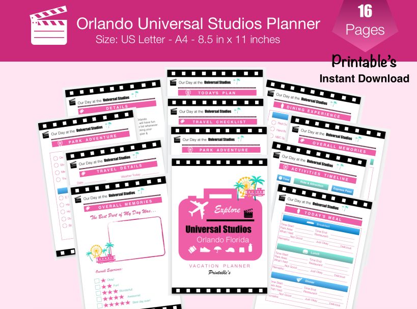 Universal Studios Planner Travel With Jeng
