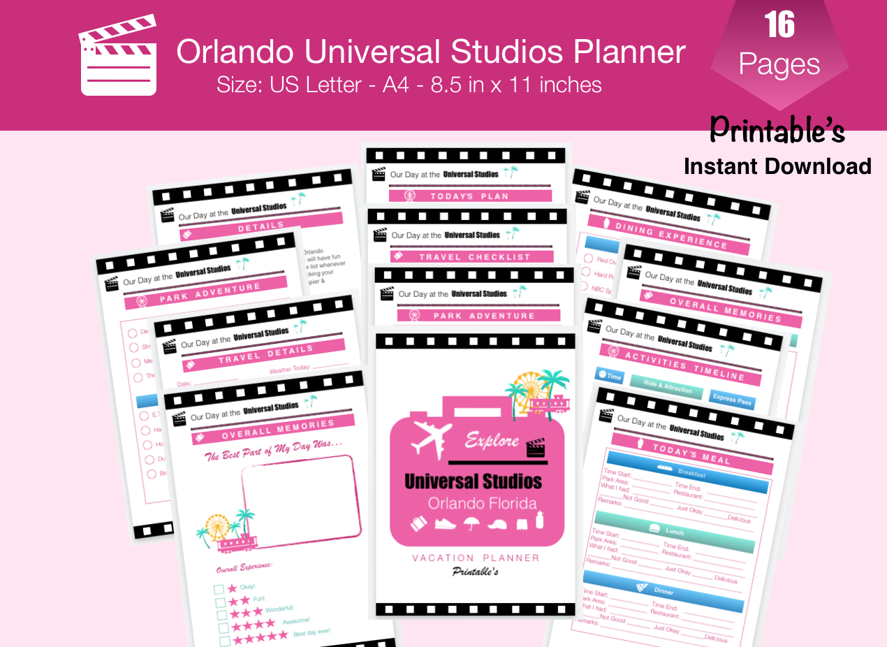 Universal Studios Planner - Travel With Jeng
