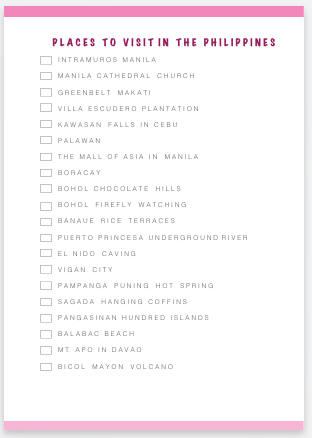 TOURIST SPOTS IN THE PHILIPPINES