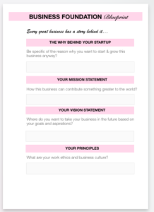 business foundation template