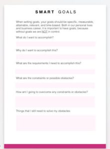 smart goal examples