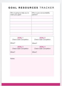 smart goal worksheet