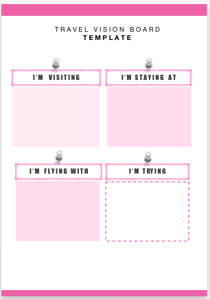 vision board worksheet