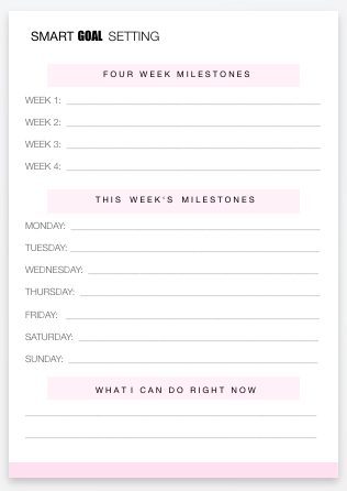 smart goals template