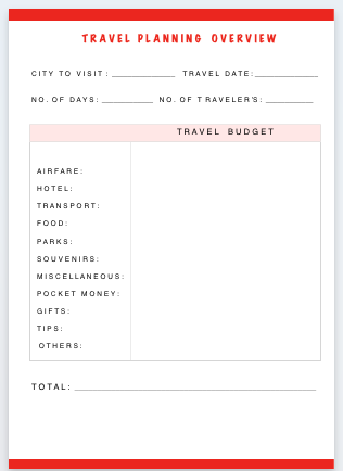 vacation planner