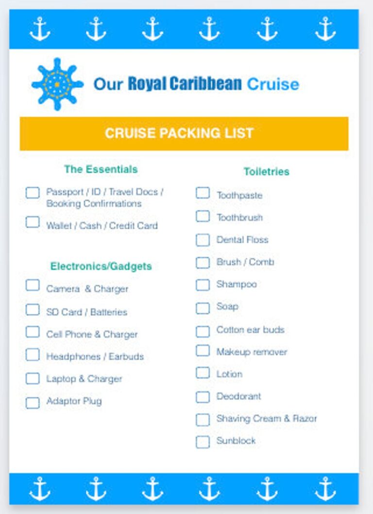 royal caribbean cruise daily planner