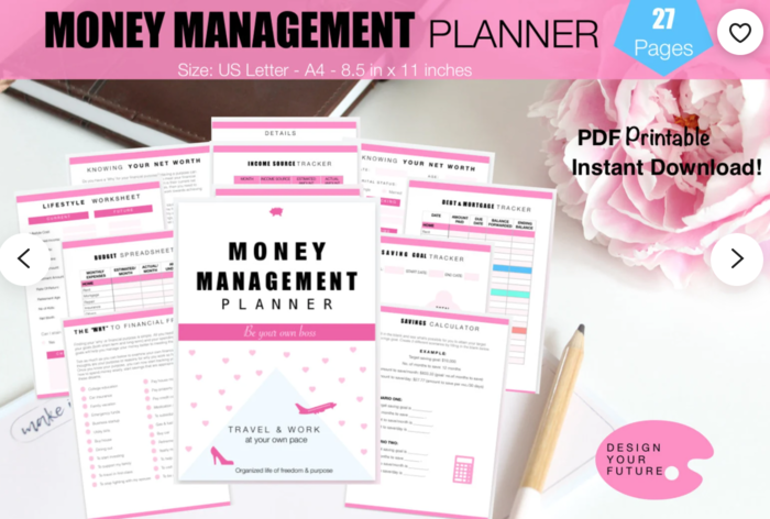 money management planner template