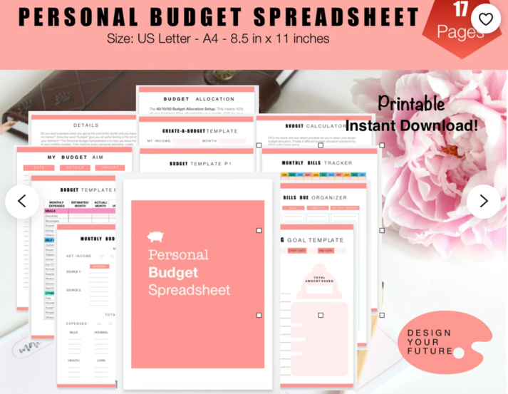 personal budget template