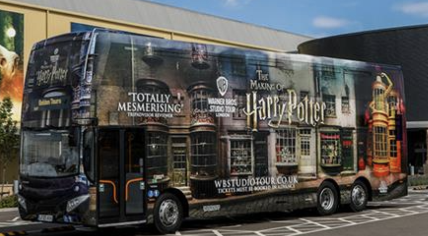 harry potter studio bus