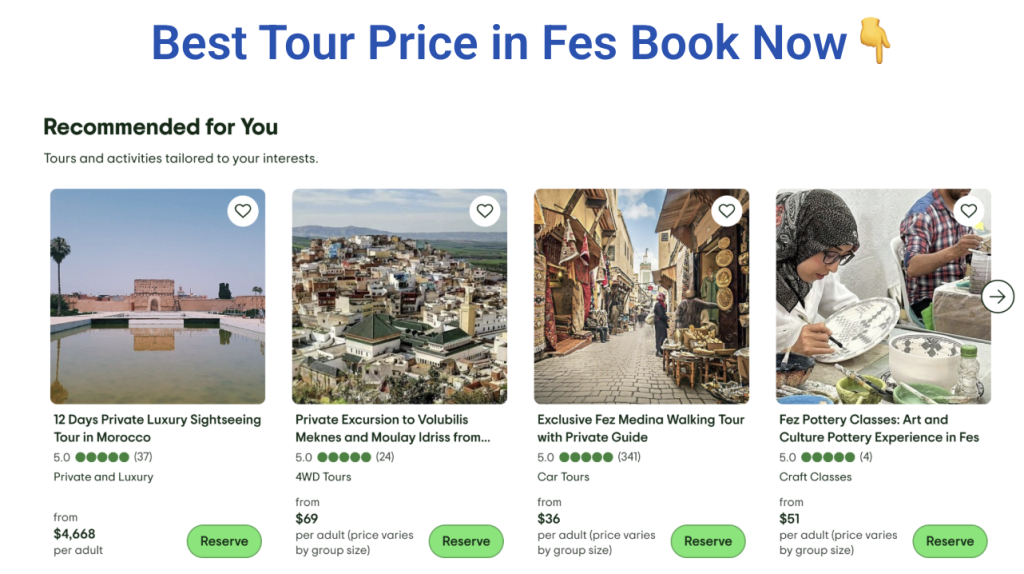 best tour in Fes